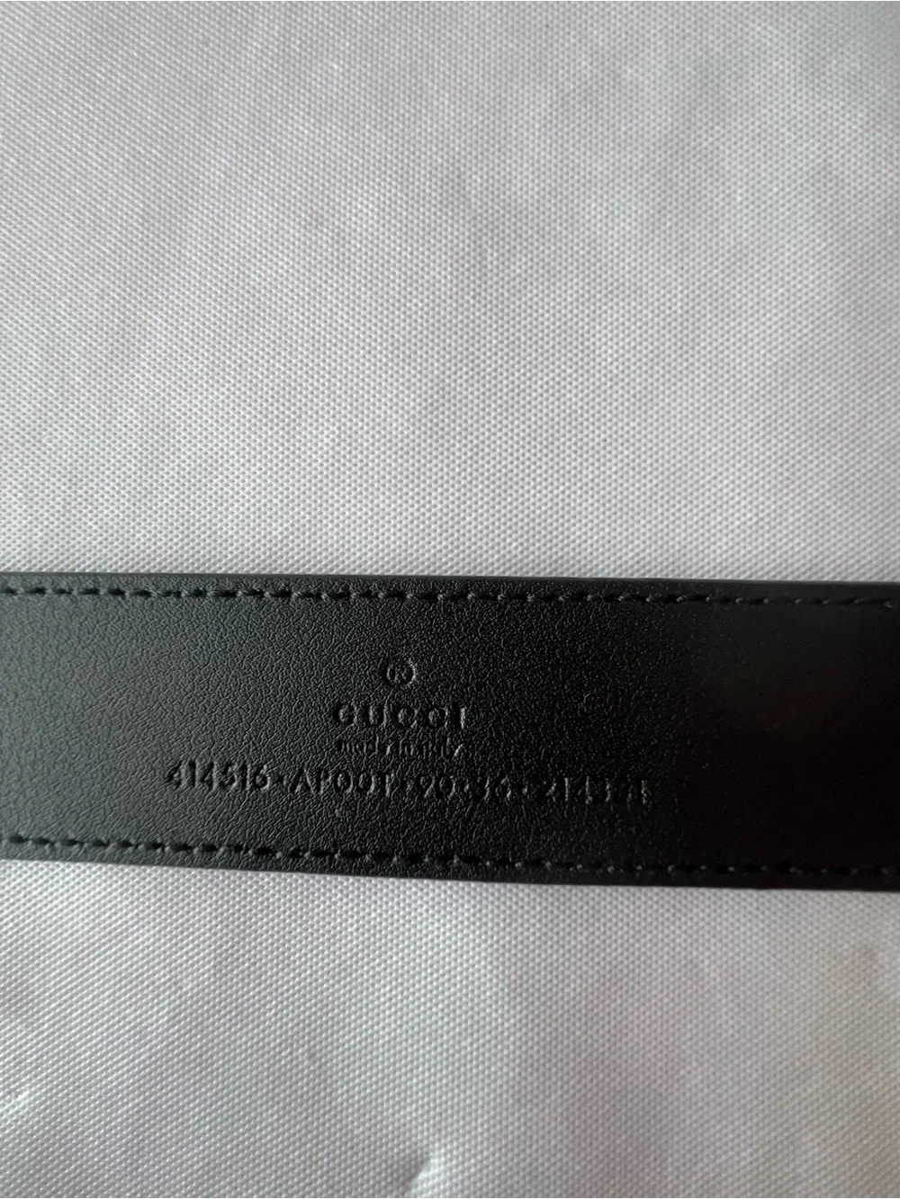 Gucci Black Leather Belt with Gold Double G Buckle